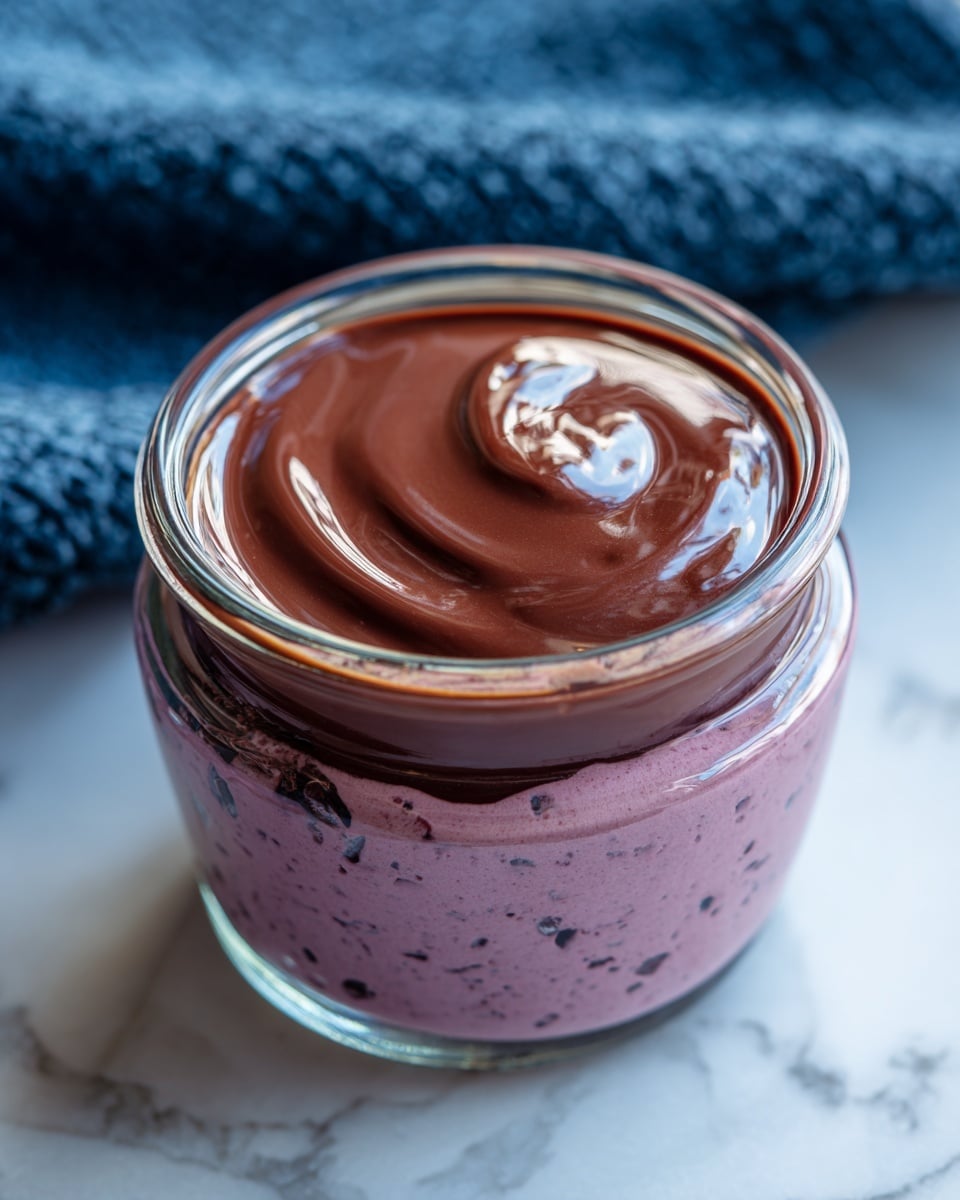 Blueberry Overnight Oats with Chocolate Recipe - Recipe Image