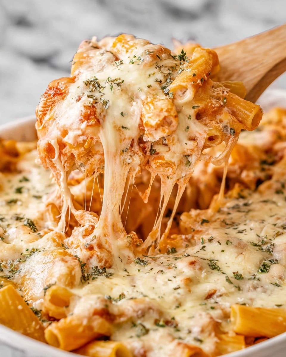 Creamy Baked Penne with Ground Beef Recipe