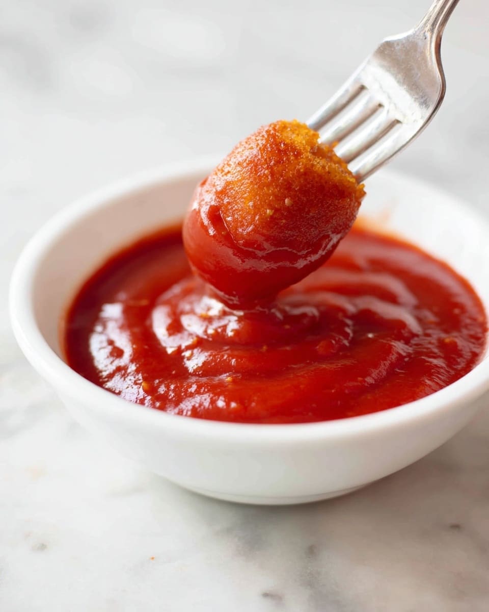 The image shows a close-up of a white bowl filled with a thick, light yellow batter with small bubbles on the surface. A woman's hand is dipping a small snack made of a dark brown sausage sliced in half and holding a block of bright orange cheese in the middle, all held together by a toothpick, into the batter. In the background, on a white plate, there are several more of these sausage and cheese snacks arranged neatly. Another section of a white plate holds a few small, rounded pieces covered in a similar yellow batter. The surface is a white marbled texture. Photo taken with an iphone --ar 4:5 --v 7