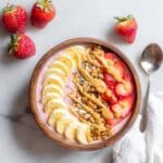 Strawberry Banana Smoothie Bowl Recipe