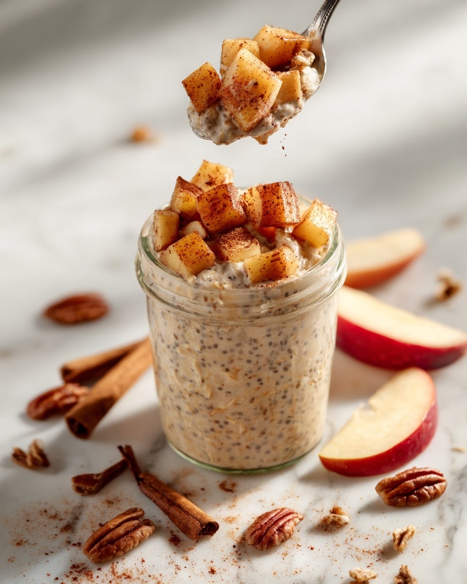 Cinnamon Apple Overnight Oats Recipe - Recipe Image