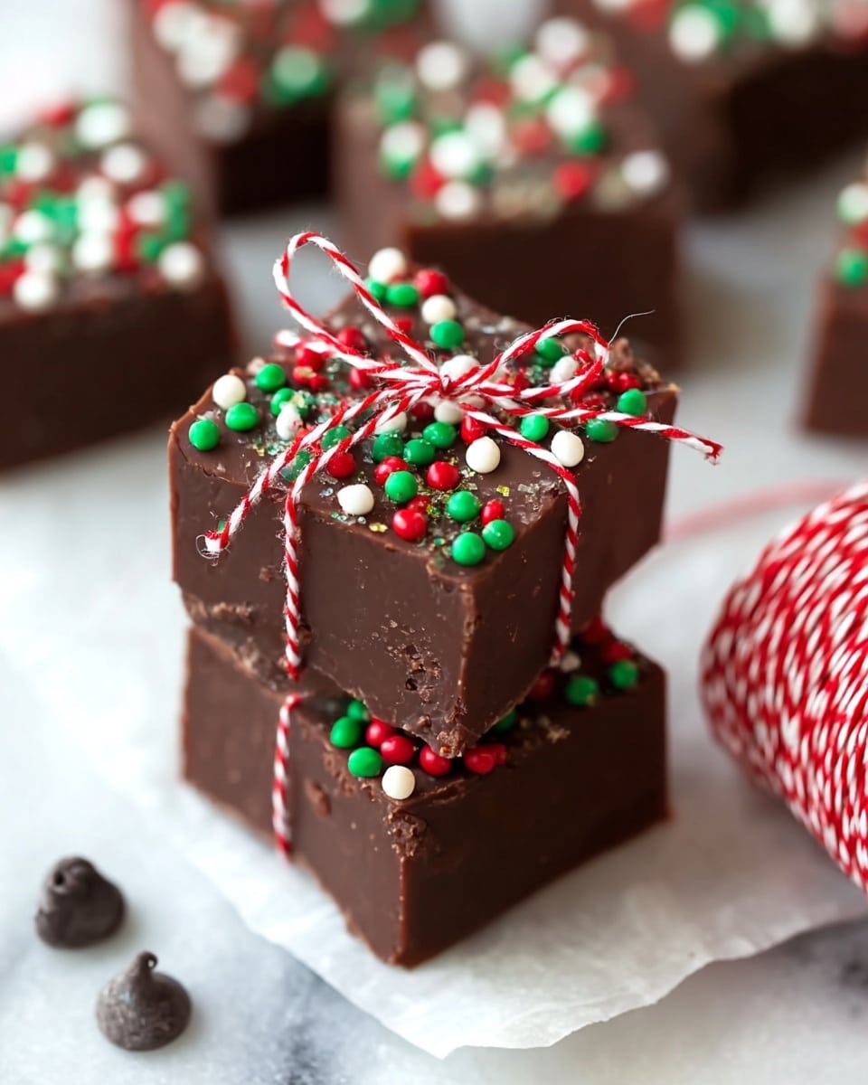 Festive Christmas Chocolate Fudge Recipe