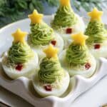 Christmas Tree Avocado Deviled Eggs Recipe