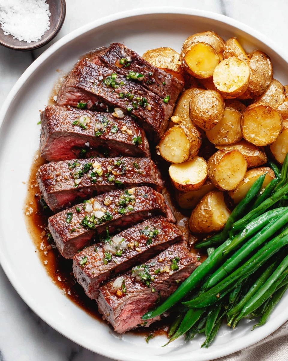 Garlic Herb Butter Oven Steak Recipe