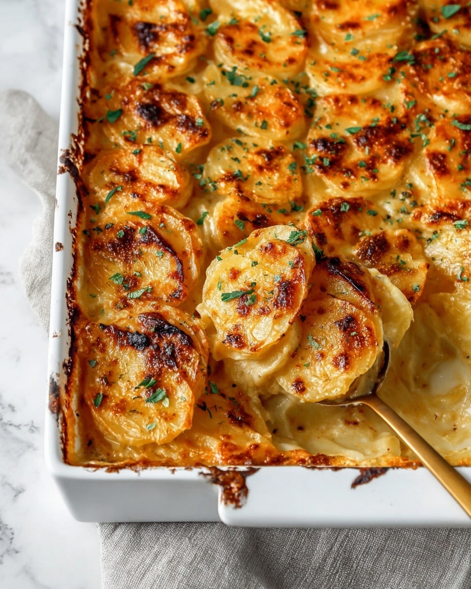 Creamy Cheesy Au Gratin Potatoes Recipe