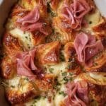 Cheese and Ham Croissant Bake Recipe