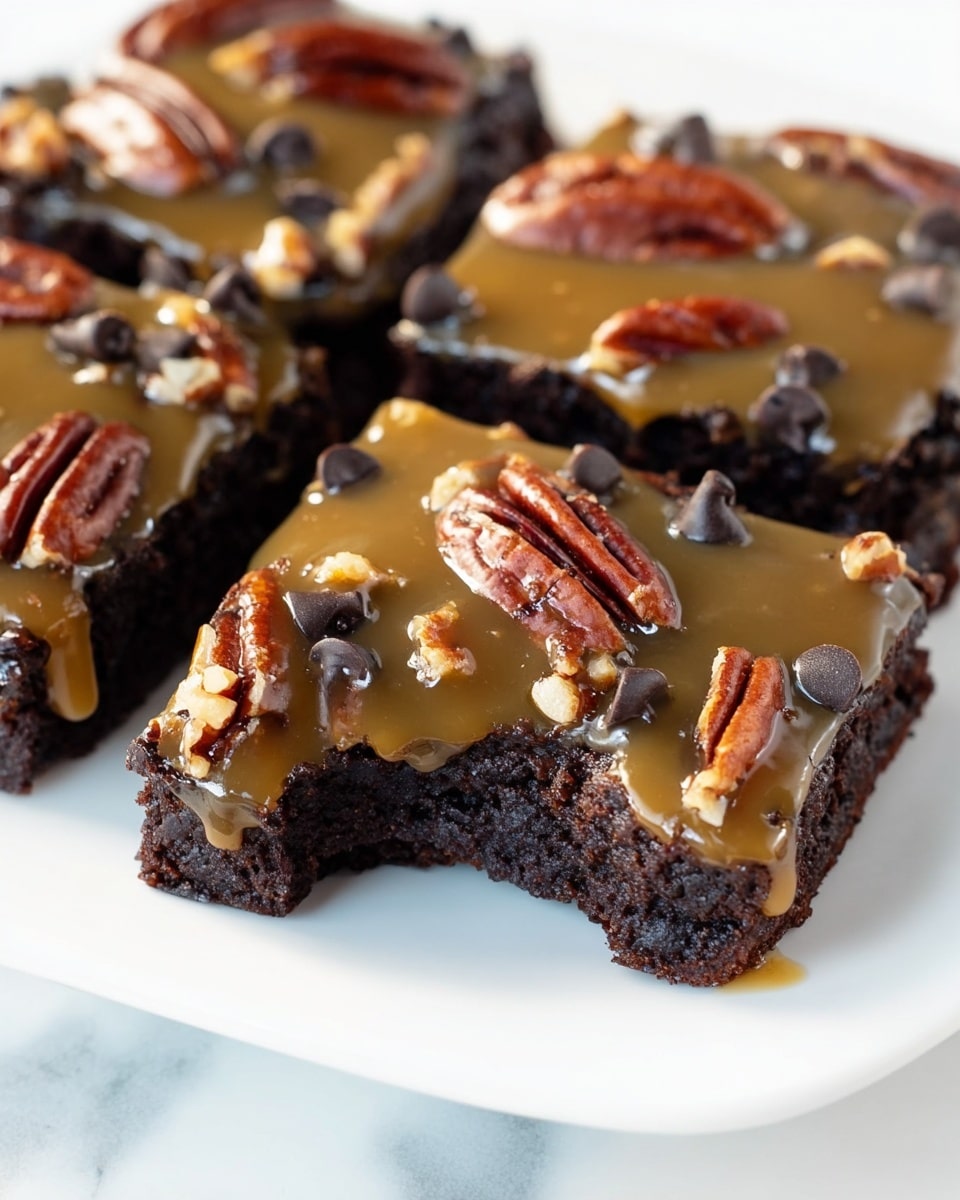 Caramel Pecan Turtle Brownies Recipe