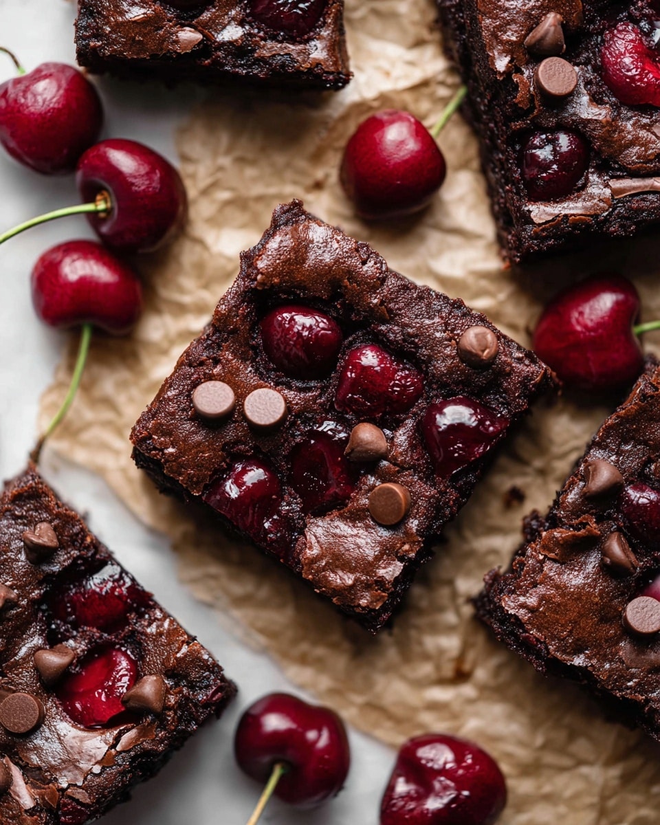 Chocolate Cherry Brownies Recipe