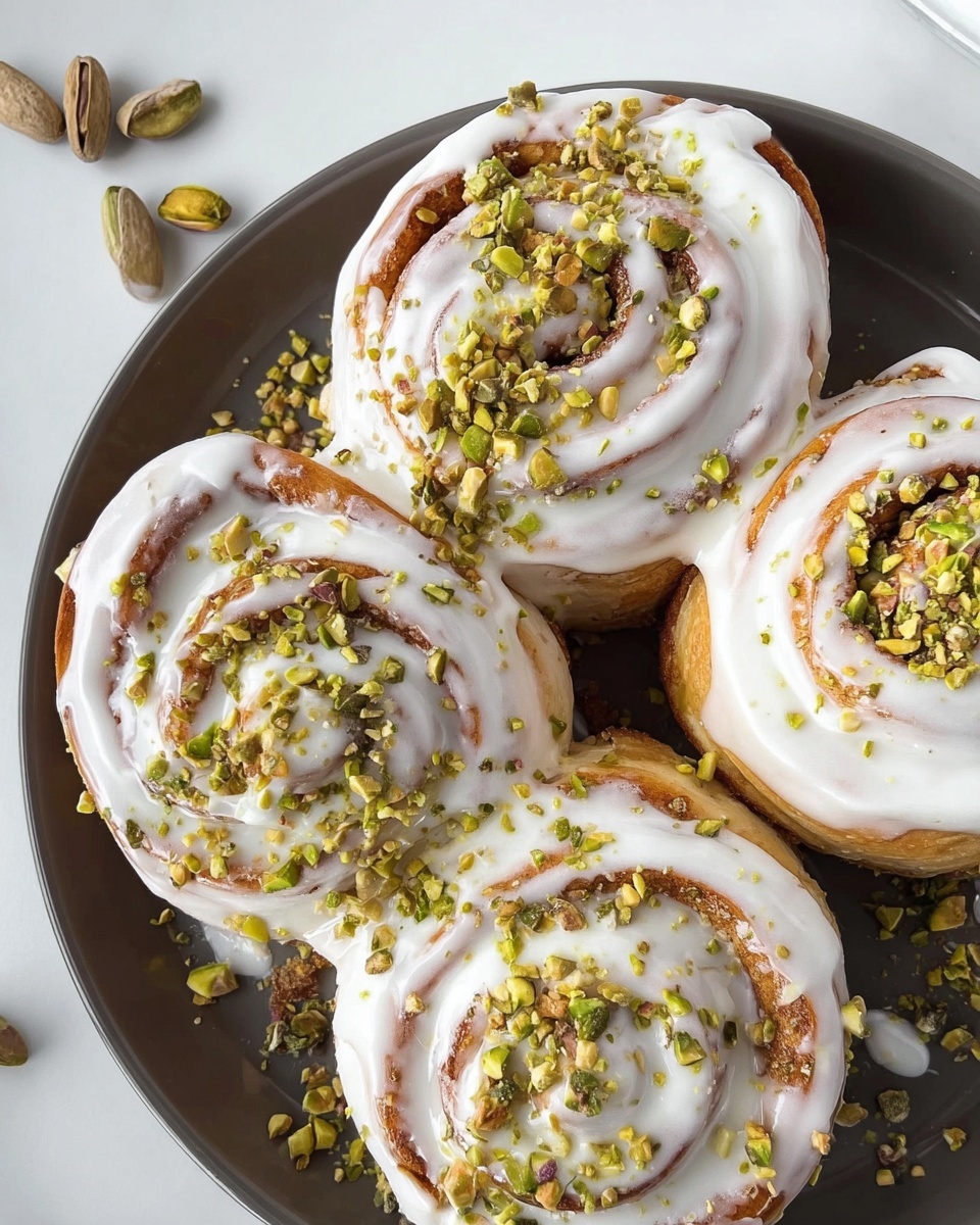 Pistachio Rolls with Cream Cheese Frosting Recipe