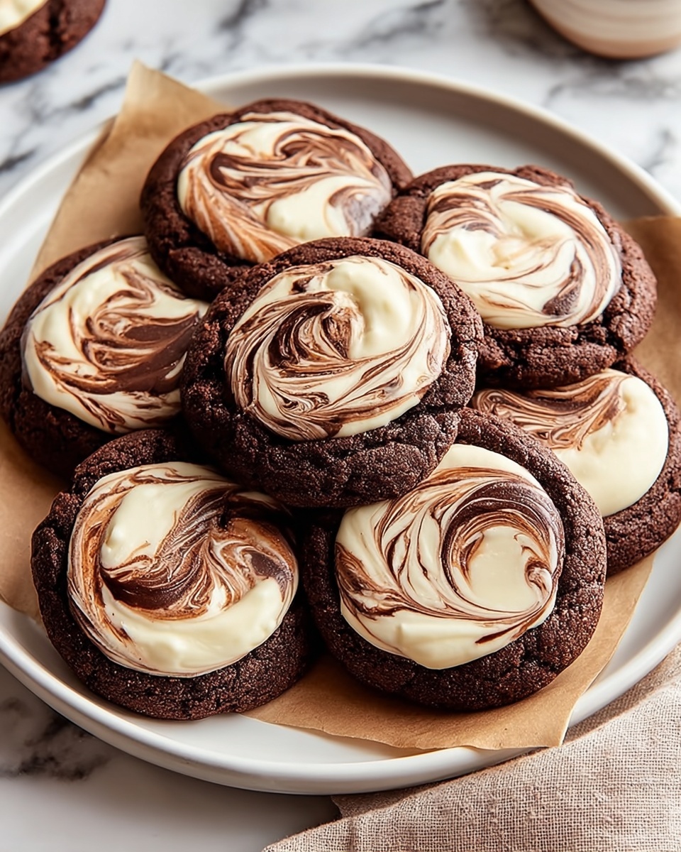 Chocolate Marshmallow Swirl Cookies Recipe