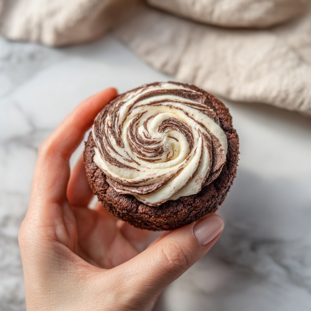 Chocolate Marshmallow Swirl Cookies Recipe - Recipe Image