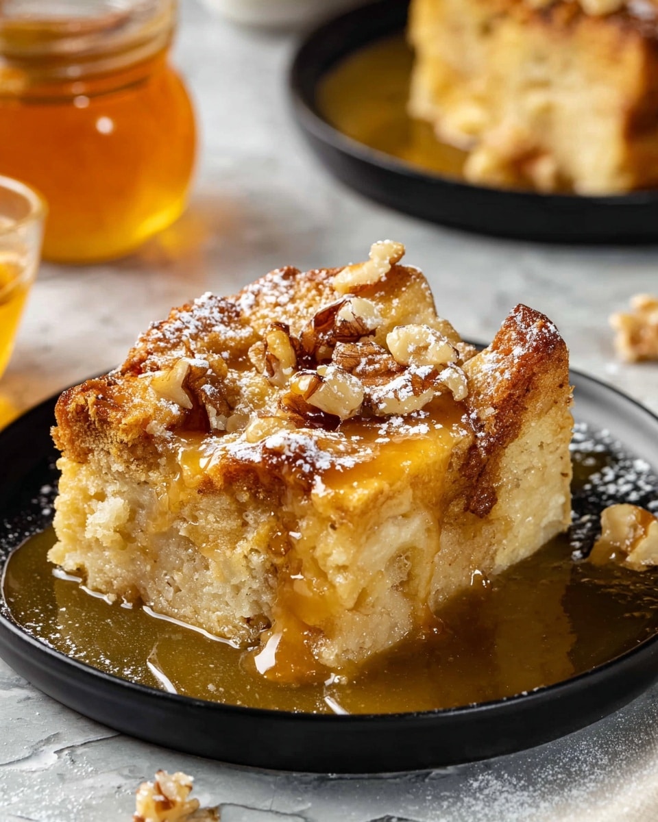 Creamy Bread Pudding with Caramel Sauce Recipe