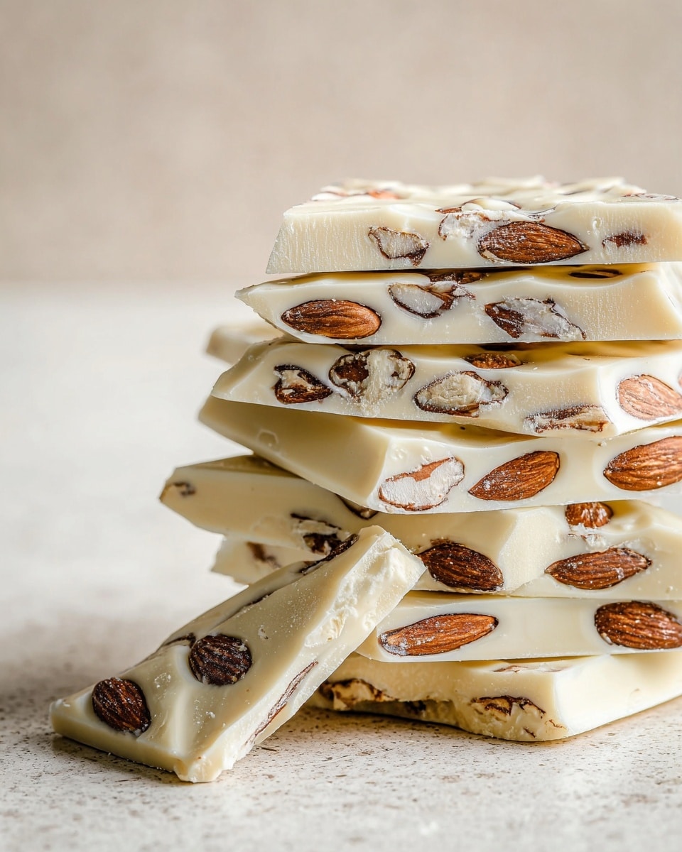 White Chocolate Almond Bark with Sea Salt Recipe