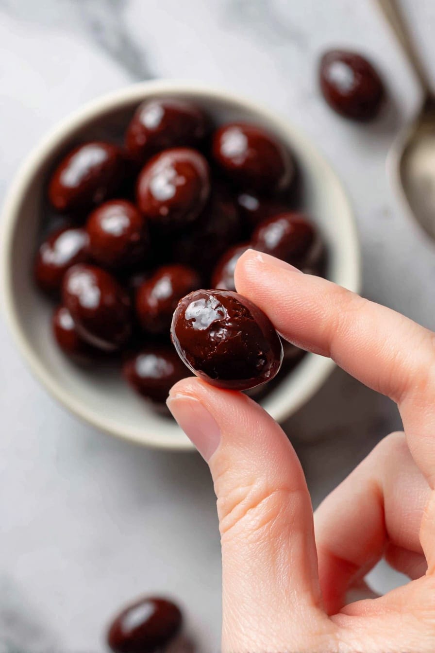 Chocolate Espresso Bean Bites Recipe 8 Chocolate Espresso Bean Bites Recipe - Serving