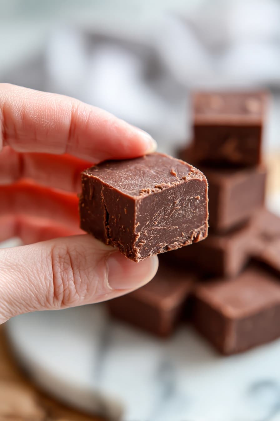 Mint Chocolate Fudge Recipe 8 Mint Chocolate Fudge Recipe - Serving