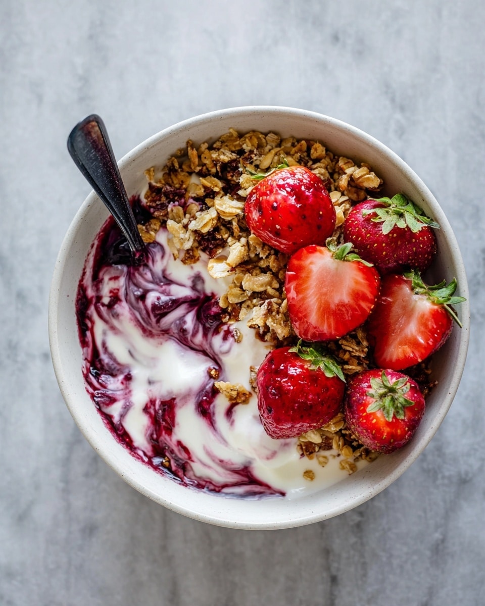 Healthy Yogurt and Fruit Granola Bowl Recipe