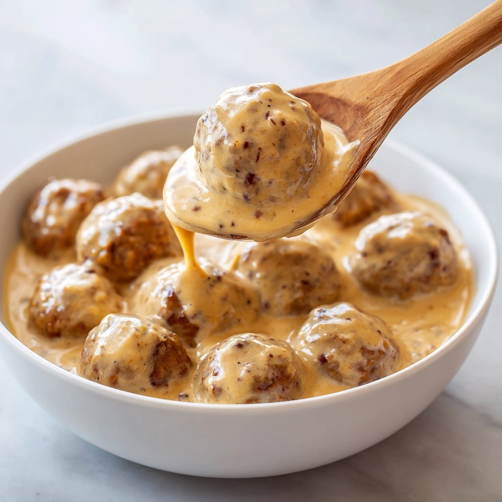 Swedish Meatballs with Creamy Gravy Recipe - Recipe Image