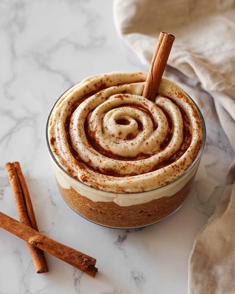 Cinnamon Roll Overnight Oats Recipe