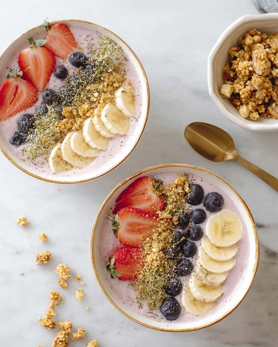 Strawberry Banana Smoothie Bowl Recipe