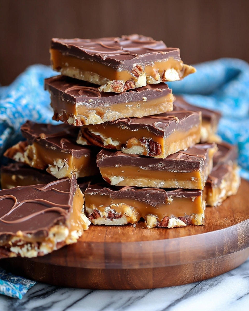 Toffee with Chocolate and Pecans Recipe