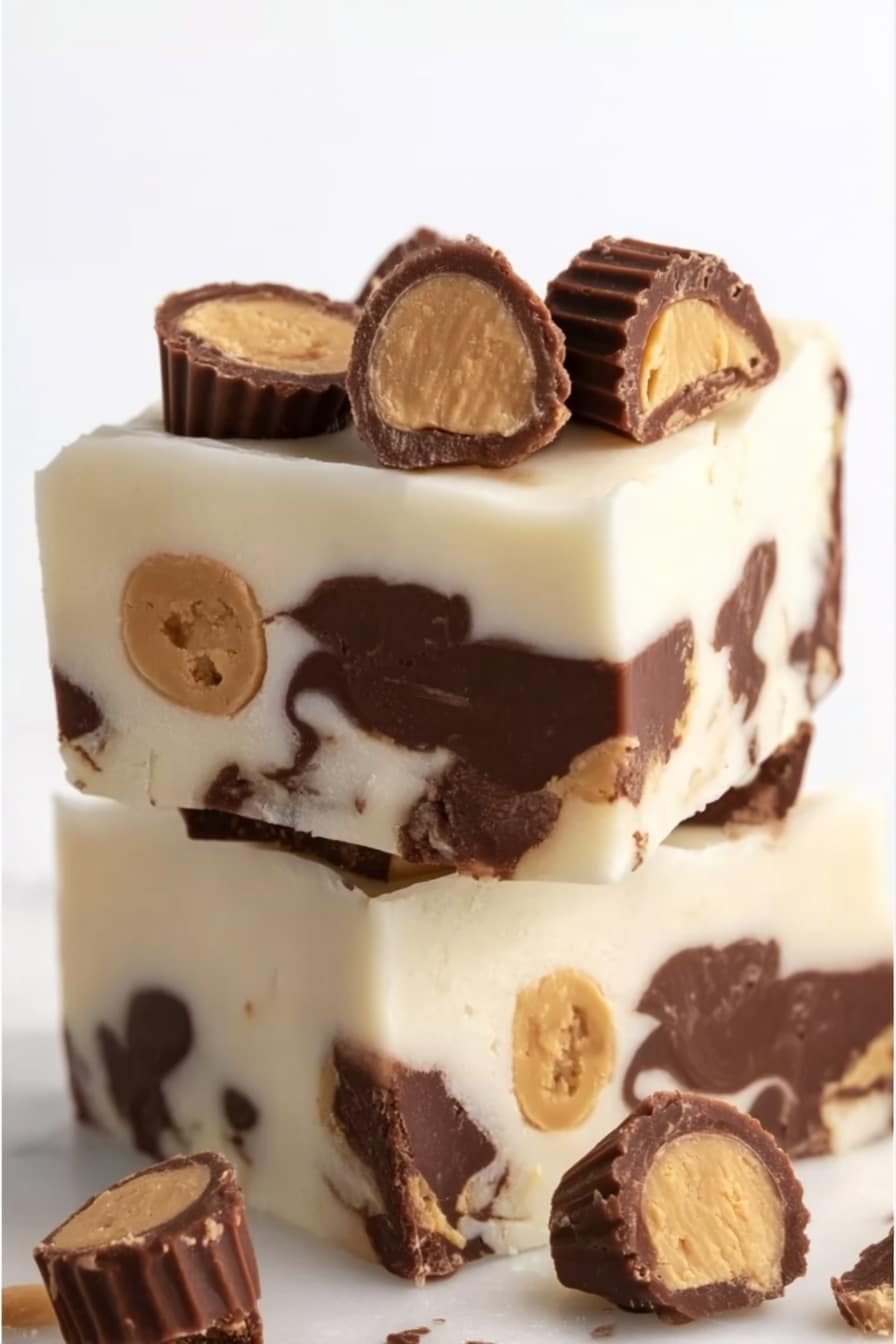 Moose Tracks Fudge with Peanuts and Swirls Recipe