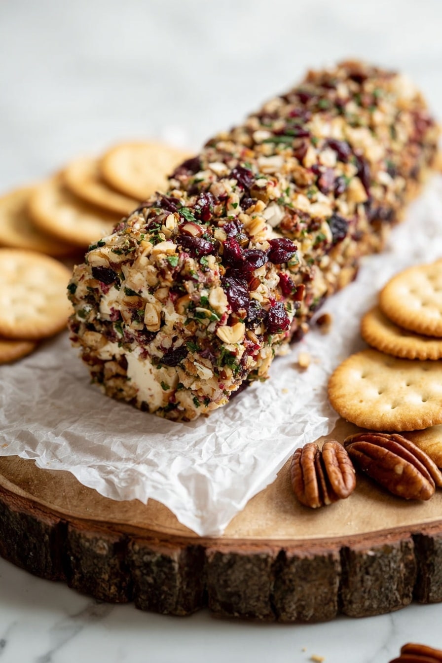 Cranberry Pecan Cheese Log Recipe