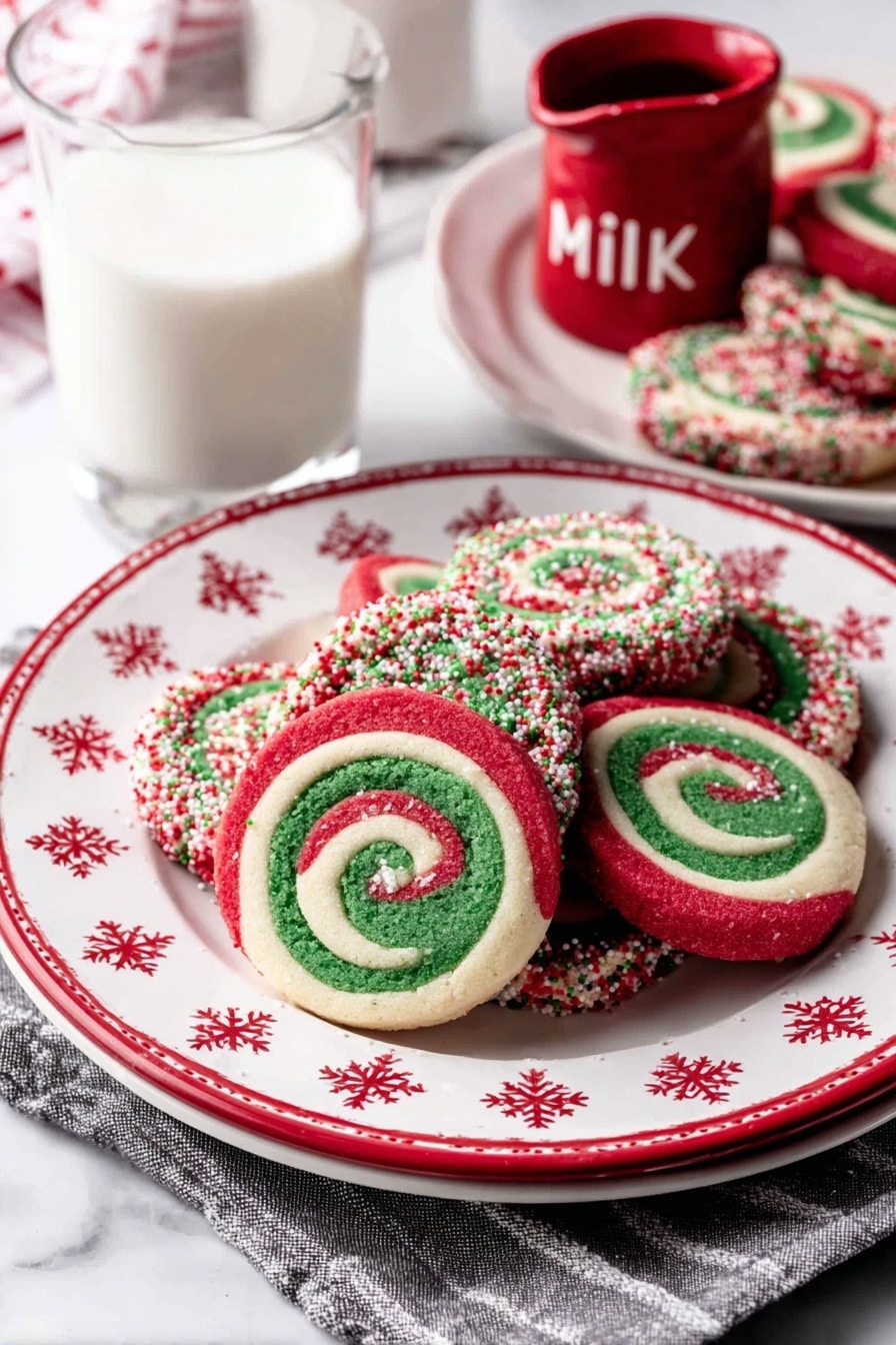 Colorful Christmas Pinwheel Cookies Recipe