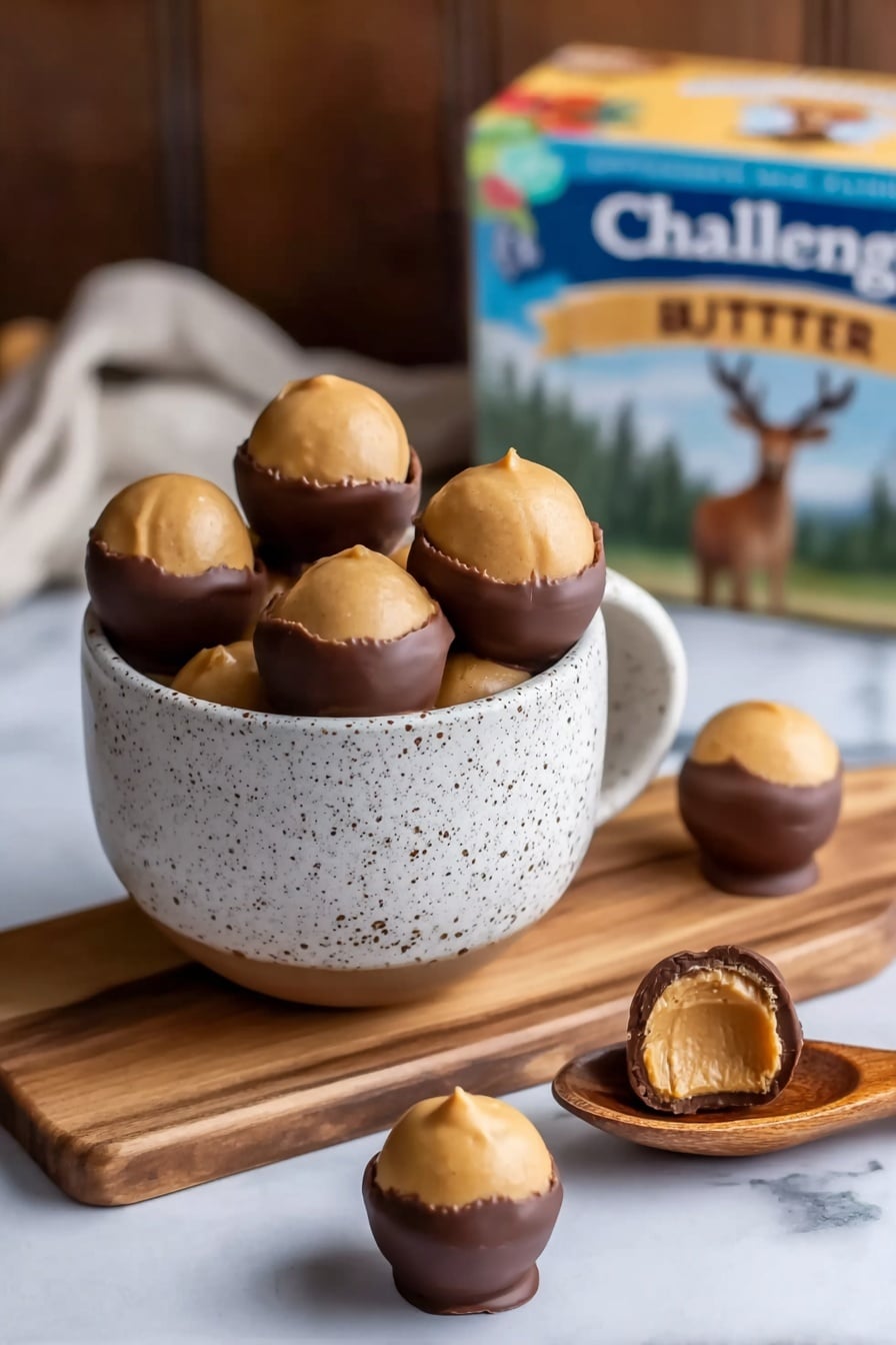 Easy Homemade Buckeyes Chocolate Peanut Butter Candies Recipe