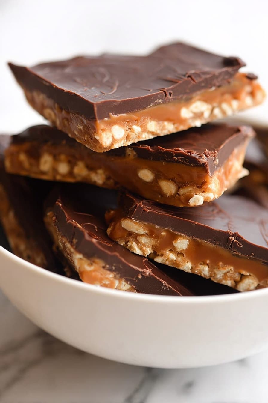 Chocolate Caramel Pretzel Bars Recipe