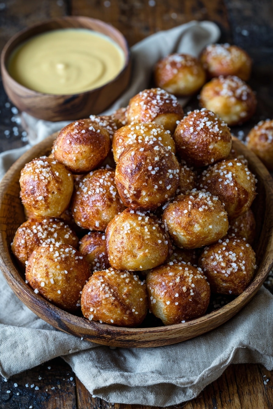 Quick Soft Pretzel Bites Recipe 8 Quick Soft Pretzel Bites Recipe - Serving