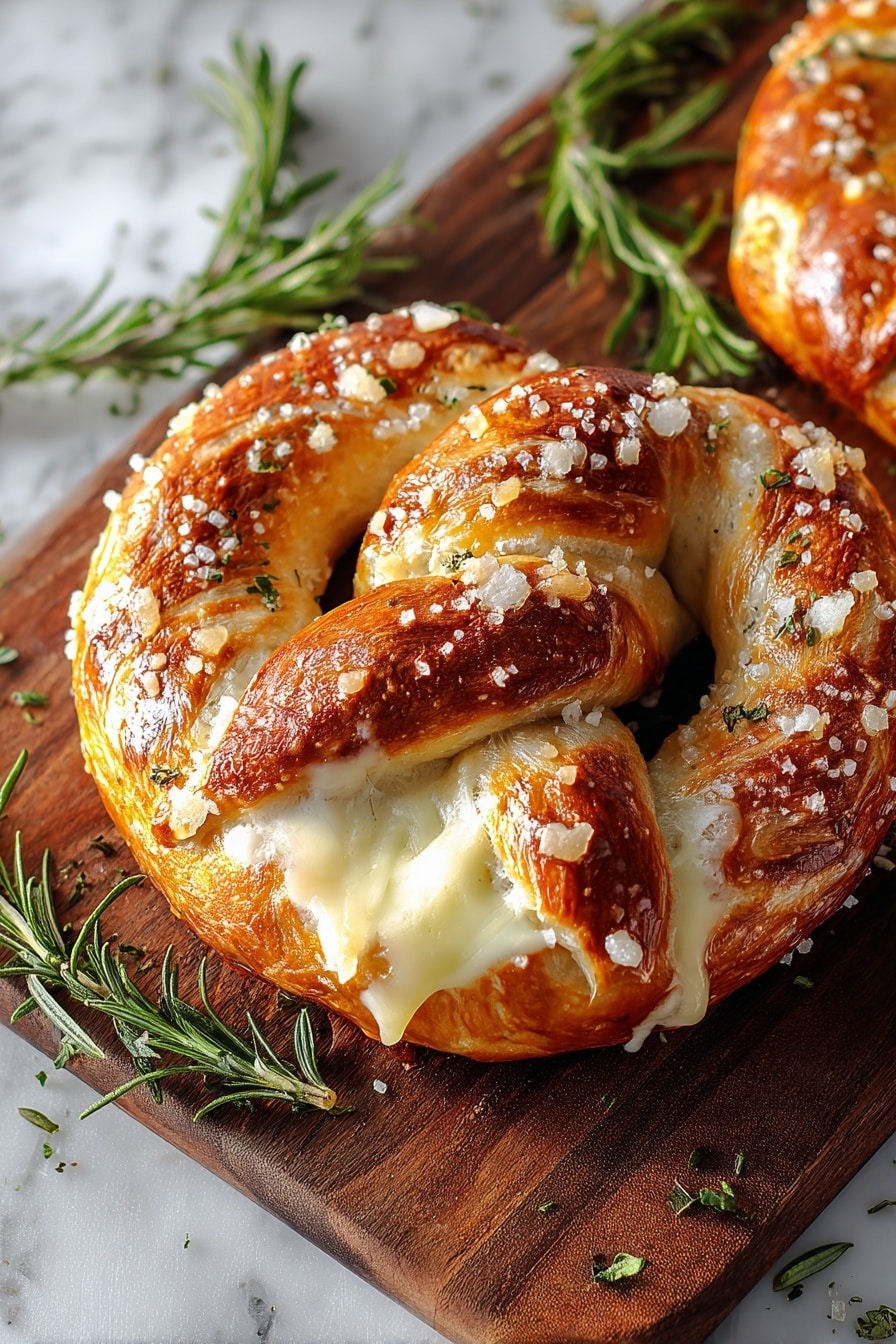 Cheese Stuffed Soft Pretzels Recipe