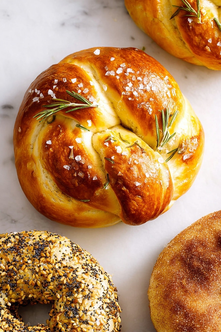 Ultimate Soft Pretzel Twists with Flavored Toppings Recipe