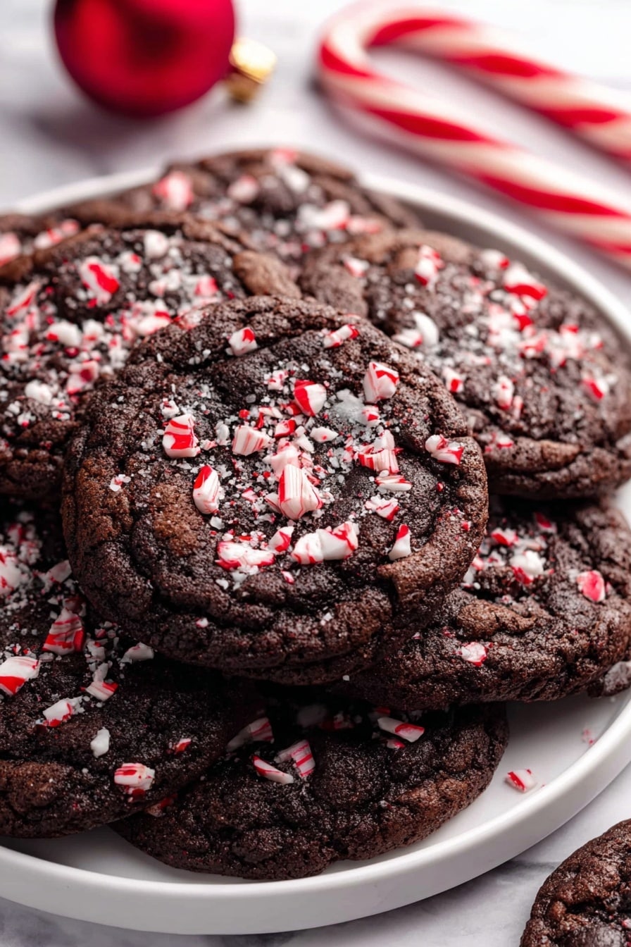 Double Chocolate Peppermint Cookies Recipe