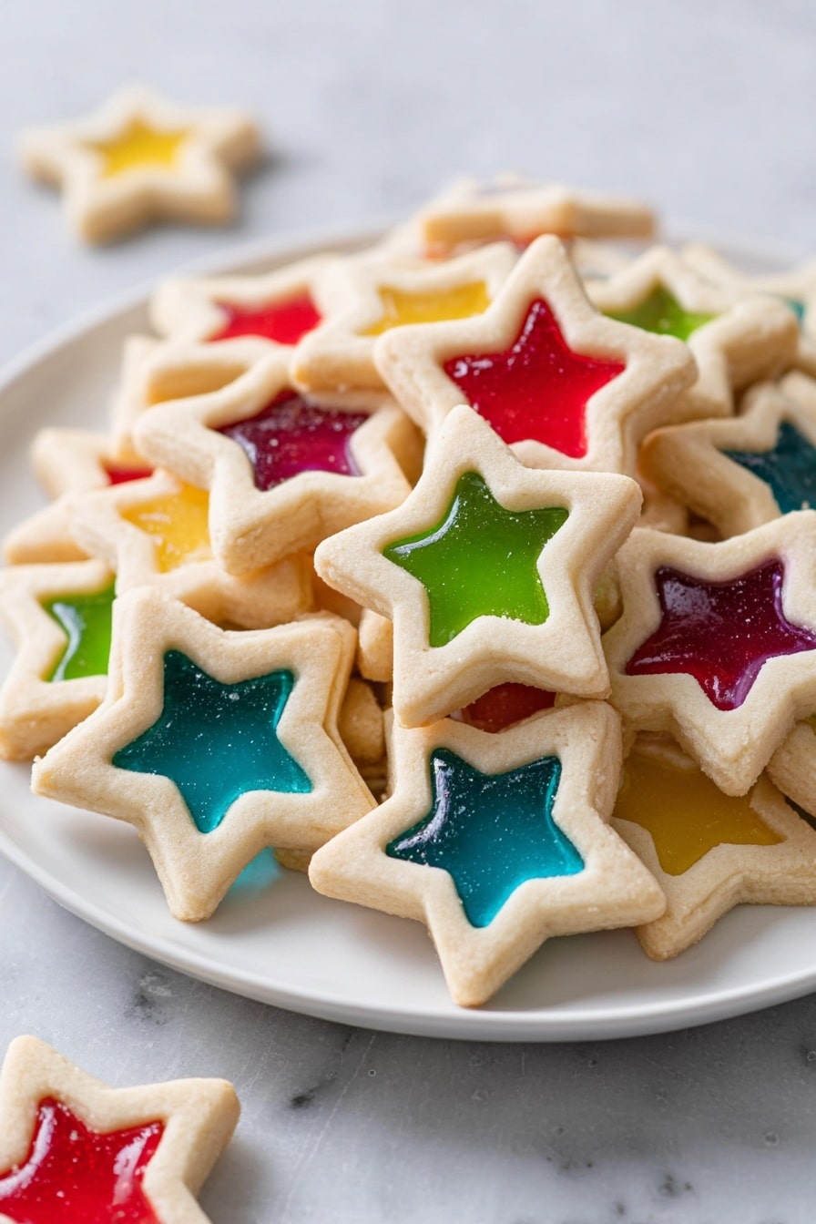 Stained Glass Cookies with Jolly Ranchers Recipe