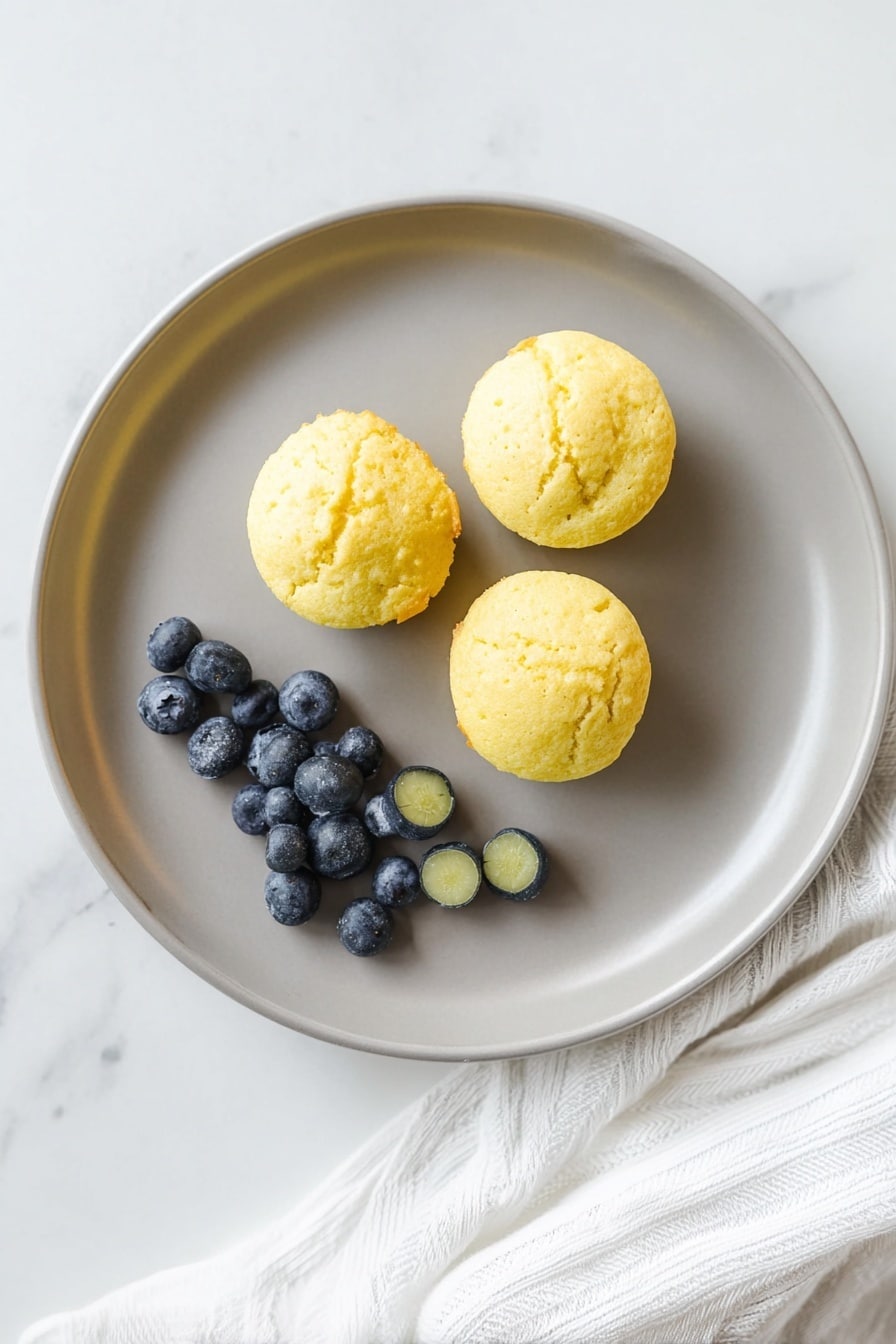 Three small egg muffins sit on white parchment on a white marbled surface, each with a different look. One muffin at the back left has a green spinach layer swirled in, with a soft yellow egg texture. The back right muffin is plain yellow, smooth and slightly browned on top. In front, a muffin shows red bell pepper pieces inside the yellow egg and has a pale yellow slice resting on top, showing a soft and spongy inside. The image is bright and clear, photo taken with an iphone --ar 2:3 --v 7 - Egg Bites with Cottage Cheese and Veggie Fillings, healthy egg bites, nutritious breakfast ideas, veggie egg bites, quick breakfast recipes
