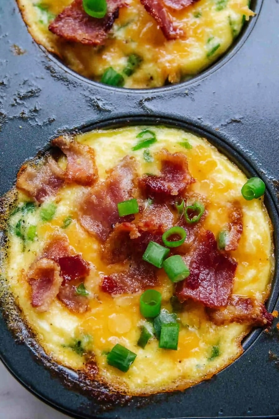 Cheddar Bacon Egg Muffins Recipe