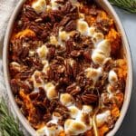 Sweet Potato Casserole with Maple and Pecan Topping Recipe