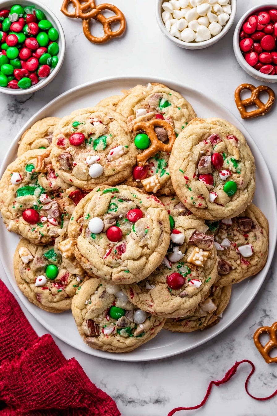 Christmas Cookie Sinkers with M&Ms and Chips Recipe