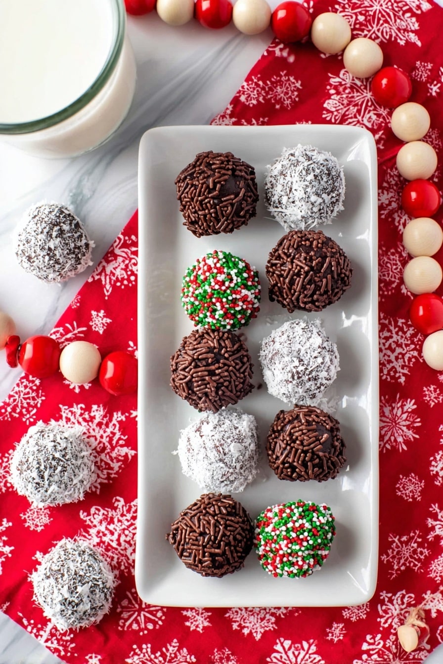 No Bake Chocolate Rum Balls Recipe