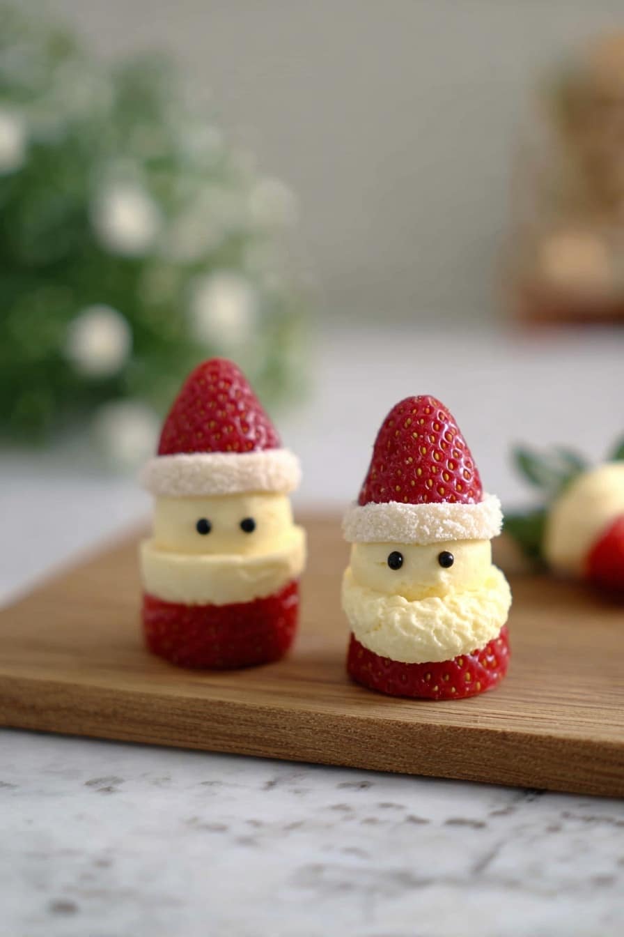 Healthy Strawberry Santas Recipe