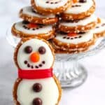Frosty Snowman Pretzels Recipe
