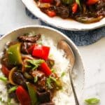 Pepper Steak and Onions Stir Fry Recipe