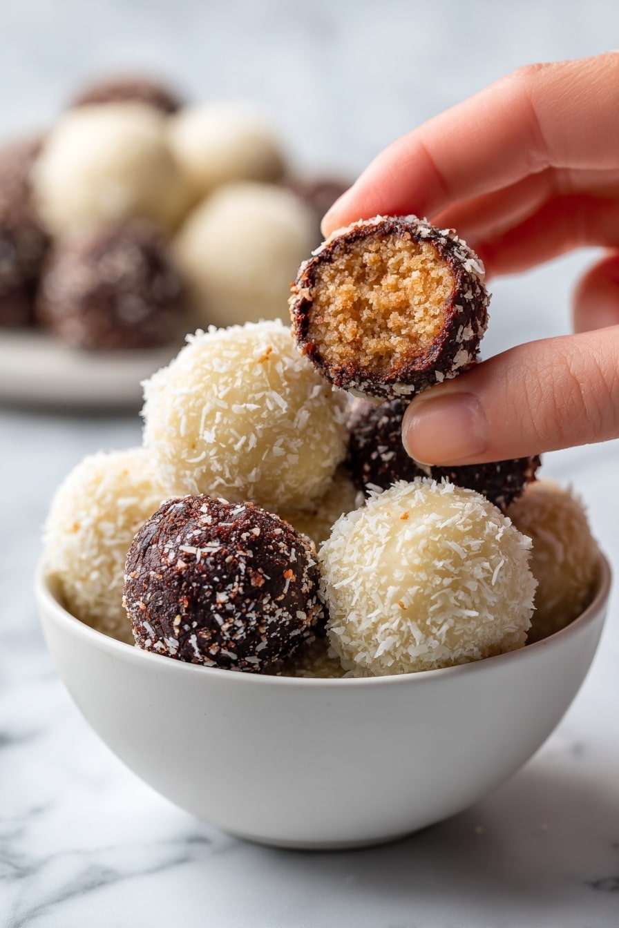 Gingerbread Truffles Recipe - Serving