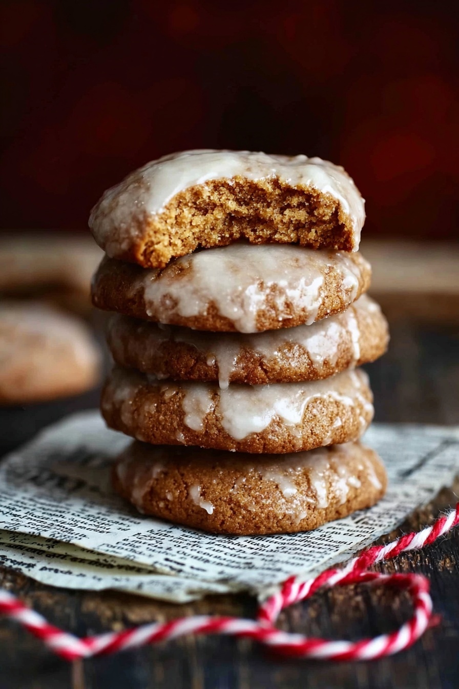 Lebkuchen Cookies with Spiced Honey Glaze Recipe