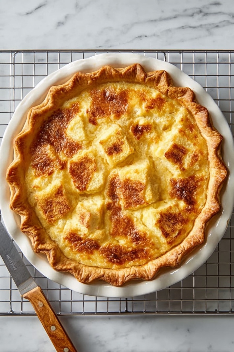 Easy Bread Pudding Pie Recipe