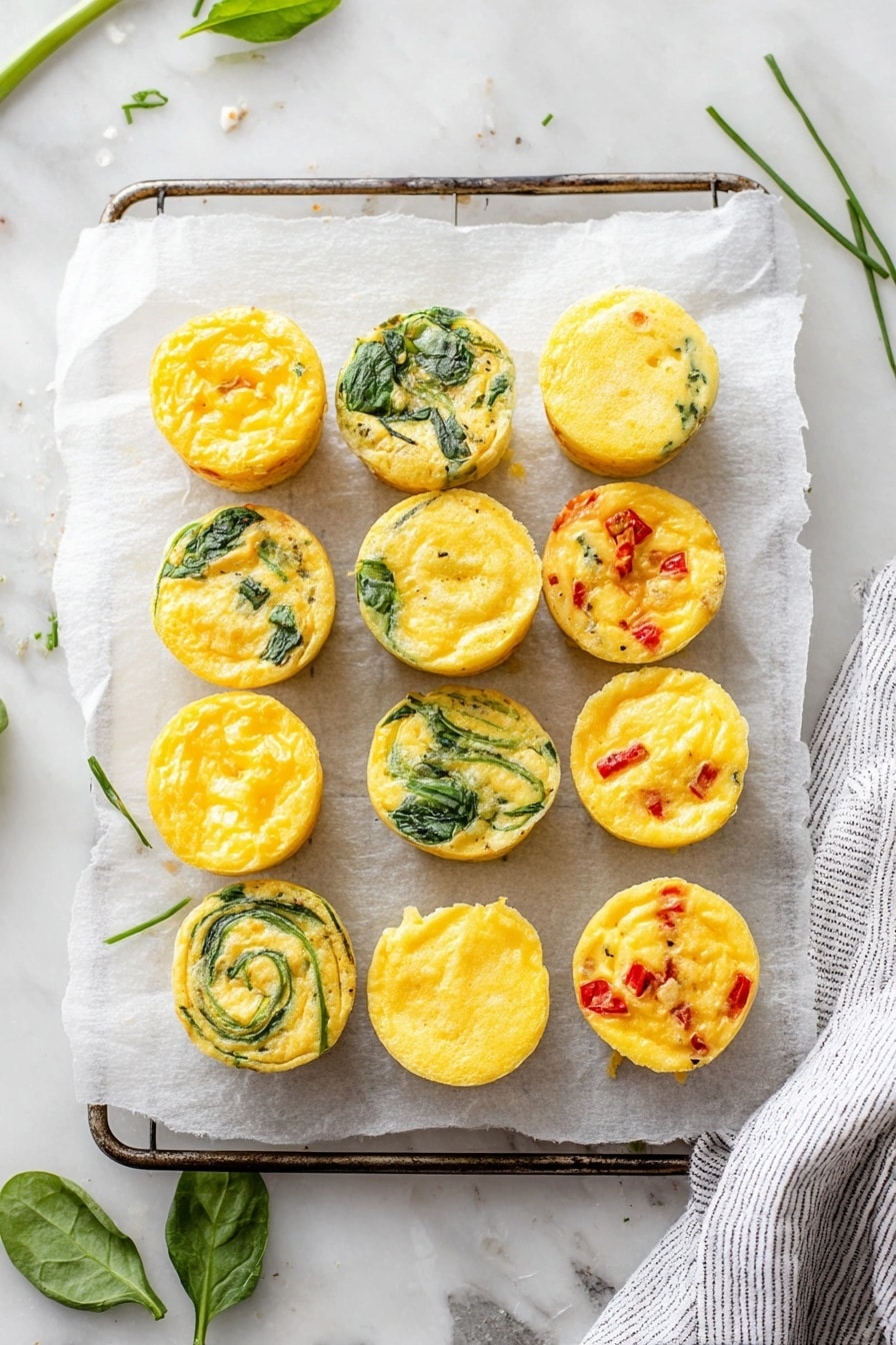Egg Bites with Cottage Cheese and Veggie Fillings Recipe