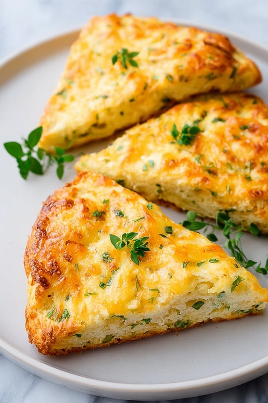 Egg and Cheese Baked Toasts Recipe