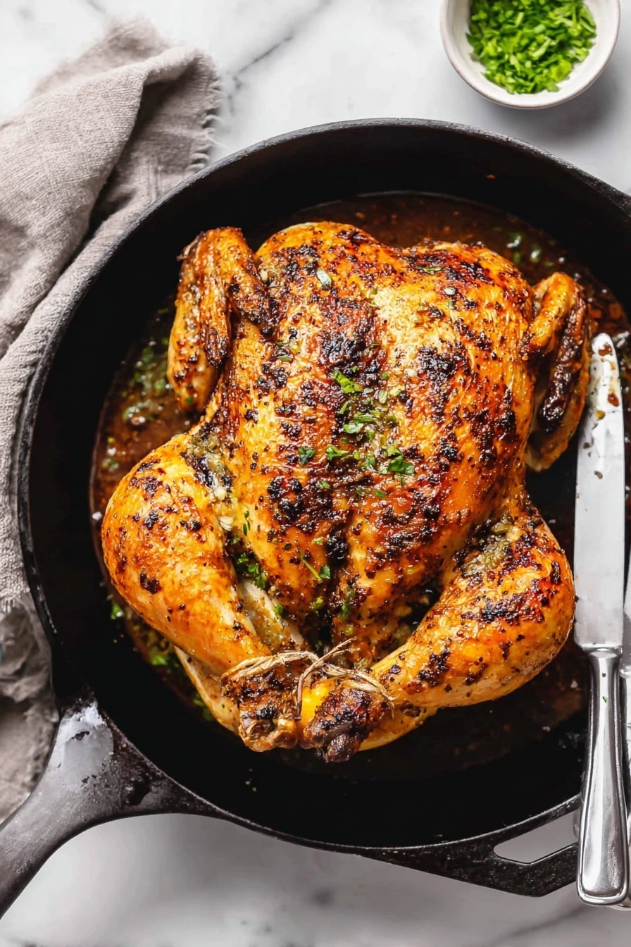 Garlic Herb Roast Chicken Recipe