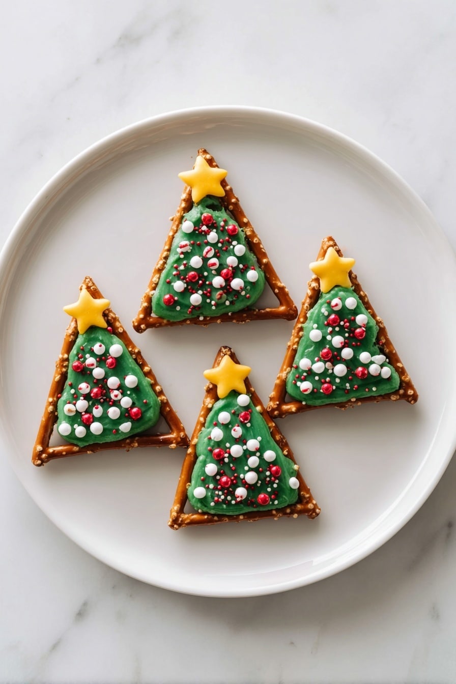 Christmas Pretzel Trees with Candy Melts Recipe
