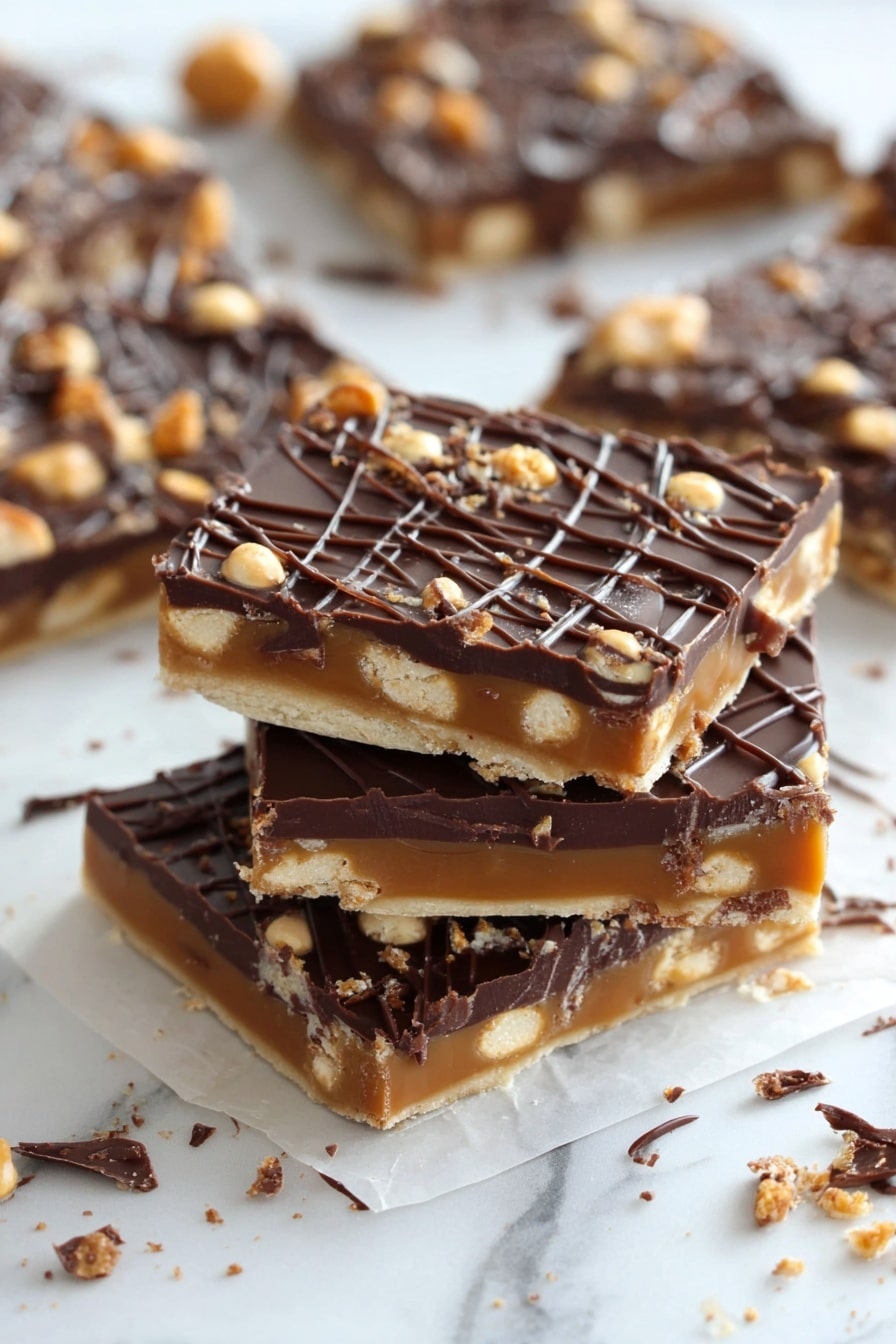 Salted Caramel Pretzel Bark Recipe